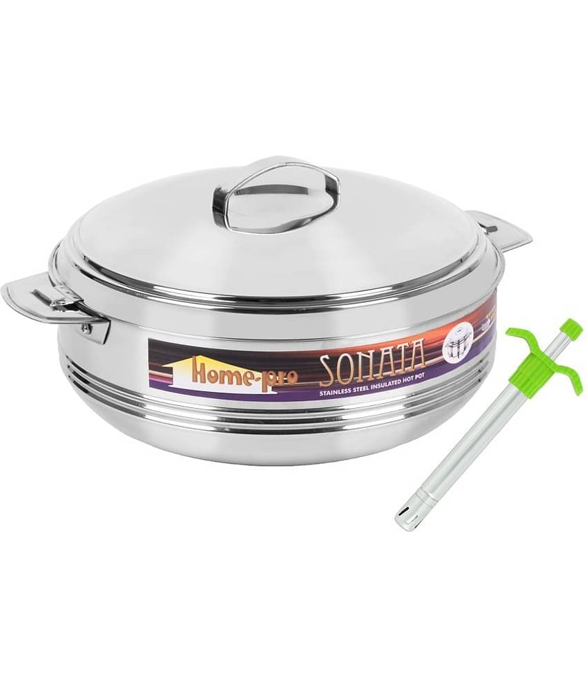 HomePro Casserole 2500Ml & Lighter Red Multicolor Steel Serve Casserole ( Set of 2 , 2500 mL )