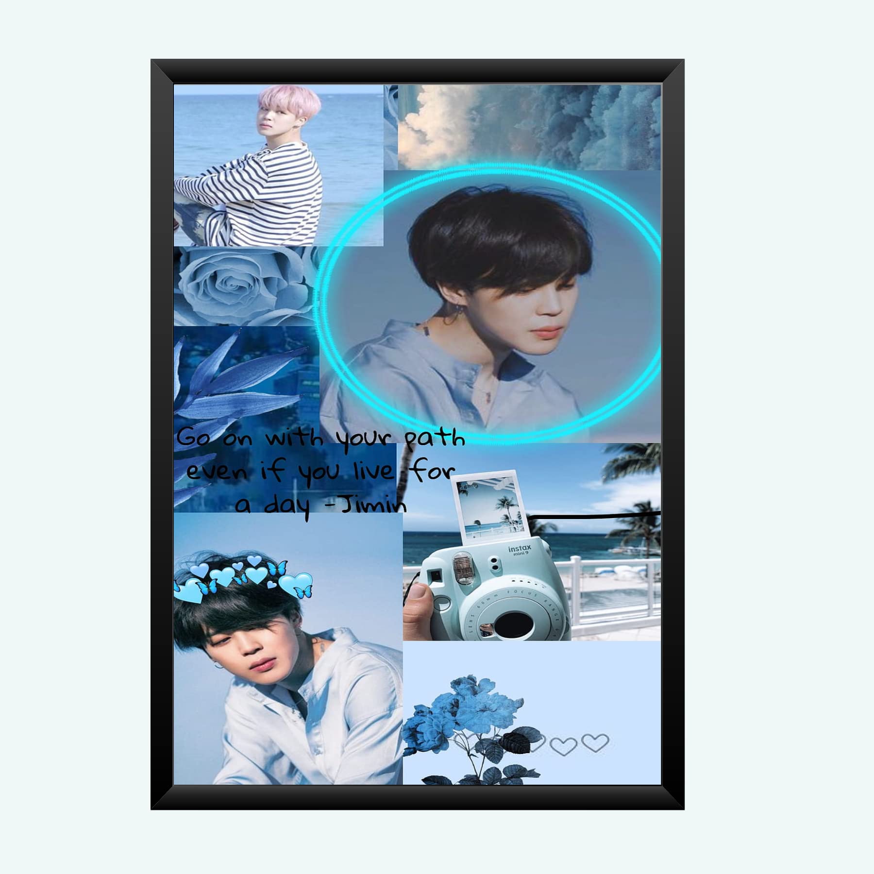 Nokkes Bts Army Bangtan Boy V suga J-Hope Jungkook Jin Jimin Rm 8X12 Inch Size Photo Frame Photo Home Office_bts1_58