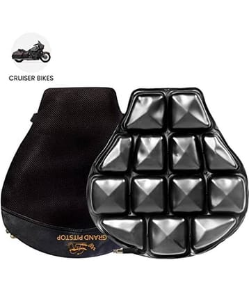 GRAND PITSTOP Inflatable Air Seat Cushion | Breathable Mesh Cover & Non-Skid Bottom |  Ideal for Medical, Office, Home, Motorcycle, Car Lumbar Support