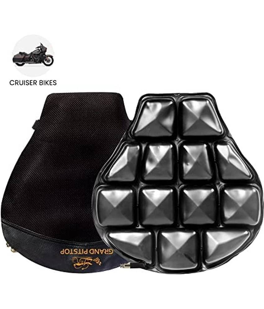 GRAND PITSTOP Inflatable Air Seat Cushion | Breathable Mesh Cover & Non-Skid Bottom |  Ideal for Medical, Office, Home, Motorcycle, Car Lumbar Support