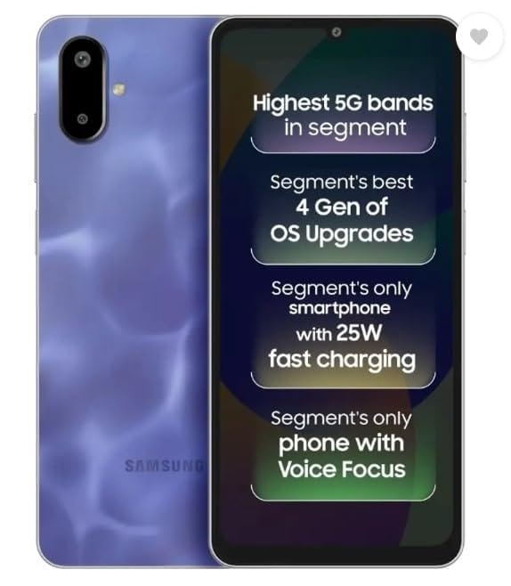 Samsung Galaxy F06 5G, Lit Voilet (6GB, 128GB) Samsung Galaxy F06 5G, Lit Voilet (6GB, 128GB) - Lit Violet
