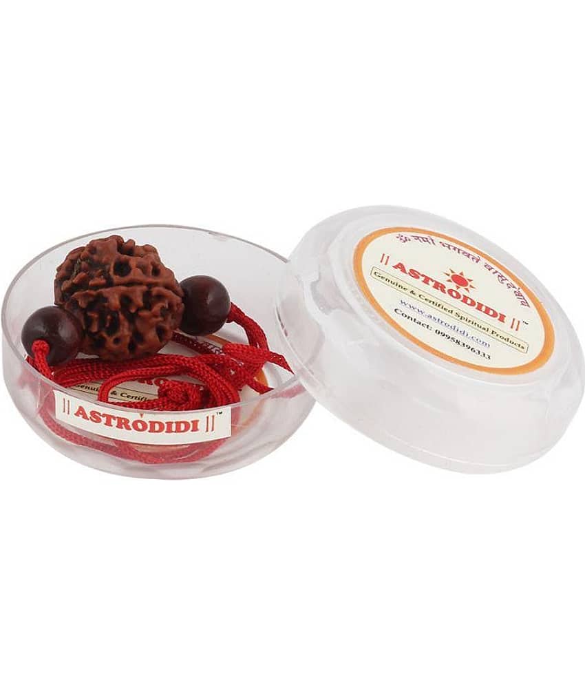 Astrodidi 4 Mukhi Rudraksha With Red Chandan Beads