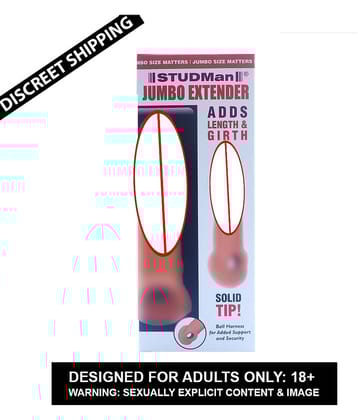 6.75 inch INDIAN DARK CHOCOLATE JUMBO REUSABLE CONDOM WASHABLE PENIS EXTENDER CONDOM