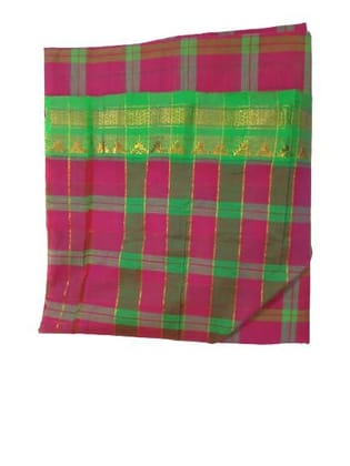 Pure Cotton Gadwall Saree for Women, Red saree