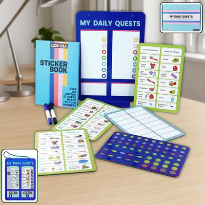 Magnetic Board, Sticker Book & Activity Cards (1 Set)