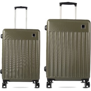 Timus Neolite  Premium Polycarbonate Luggage Set- Medium  Large Suitcase Combo (68,78cm)(Green)