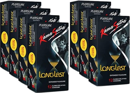 Kamasutra Seven Pleasure LONGLAST Condom (Set of 7, 12 Each, 84 Sheets)