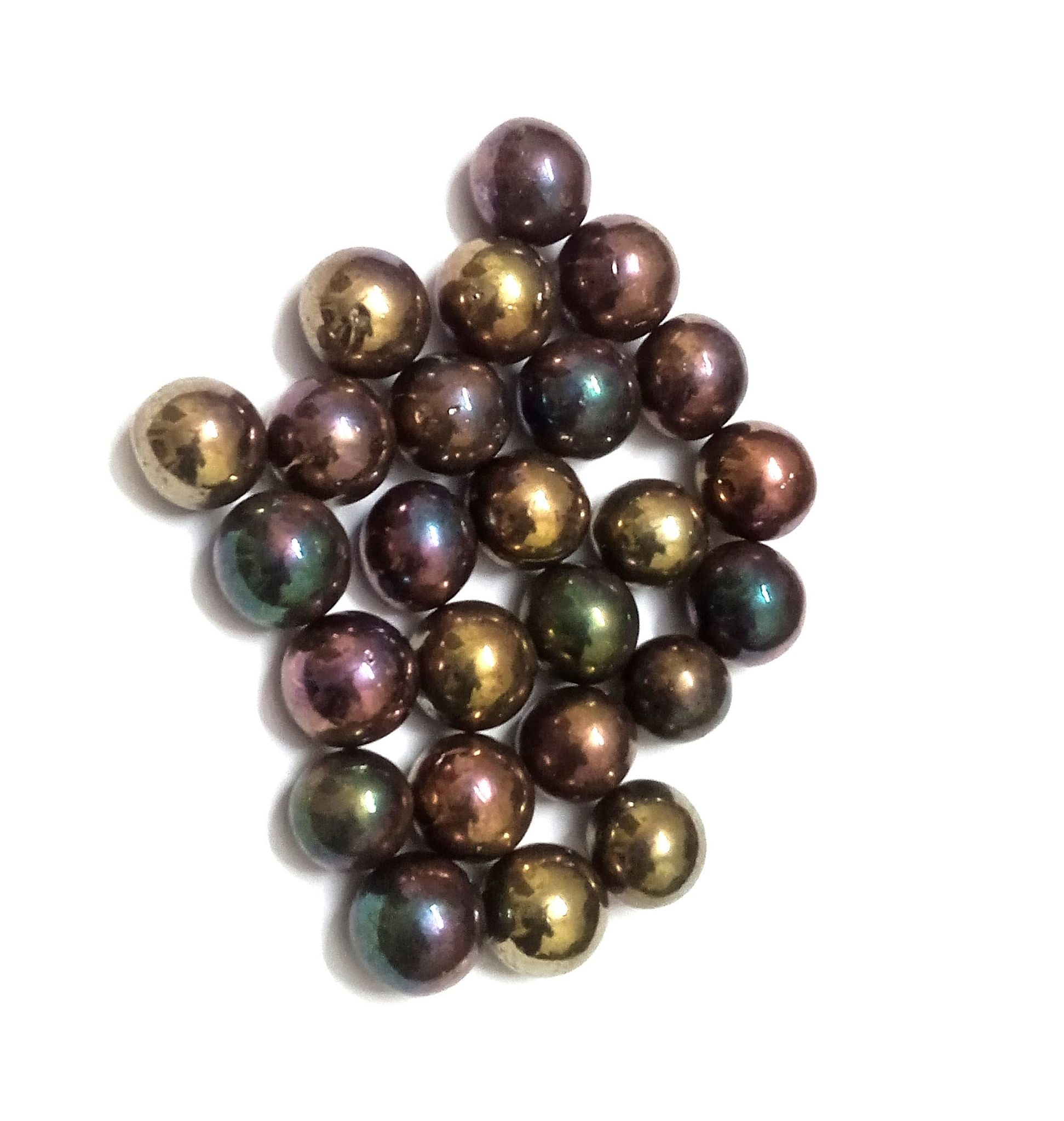 Nawani Large Size 25 Pcs of Glass Marbles Unique Collection.Size 2 cm