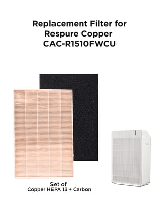 Respure Copper Replacement Filter HEPA 13 + Carbon | CACF-RDEHECW