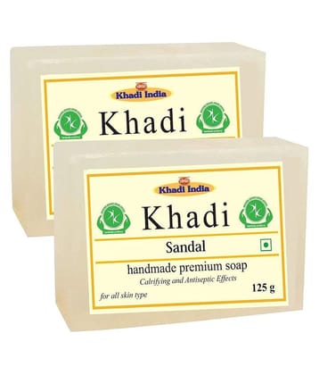Premium Khadi Sandal  Soap 250 g Pack of 2