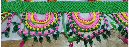 Toran  pink and green colour