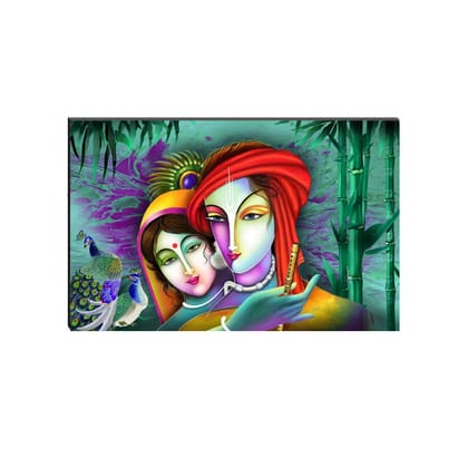 6MM MDF Radha Krishna Satin Matt Texture UV Art Painting
