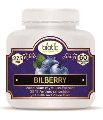 Biotic Bilberry Extract Capsules - 275mg Capsule 60 no.s