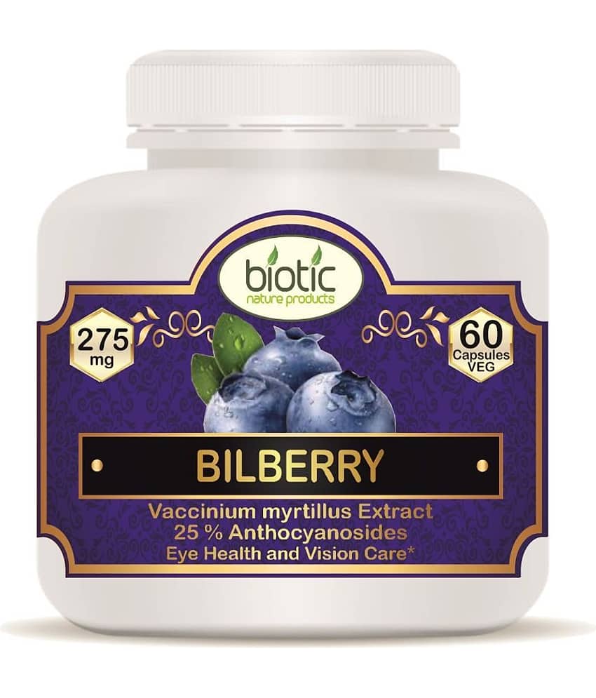 Biotic Bilberry Extract Capsules - 275mg Capsule 60 no.s