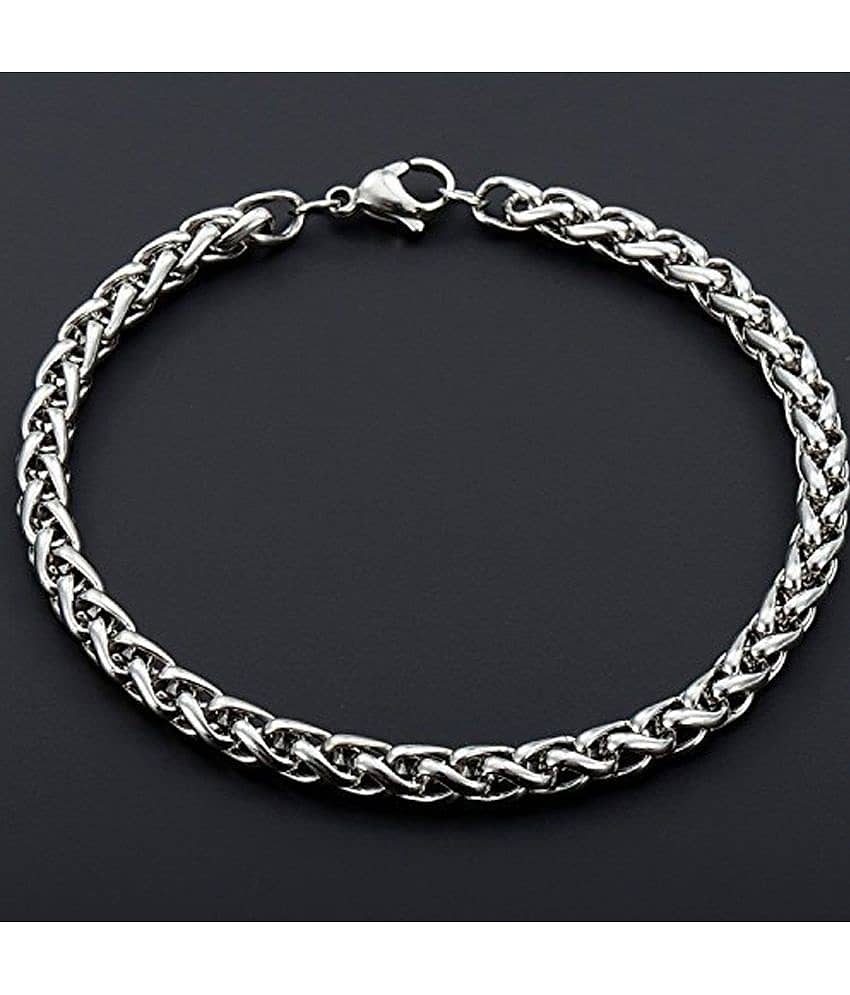 FASHION FRILL Silver Bracelet ( Pack of 1 )