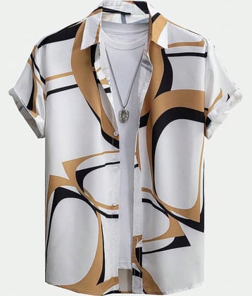 AAPSKA Poly Cotton Regular Fit Printed Half Sleeves Men's Casual Shirt - Multi ( Pack of 1 )