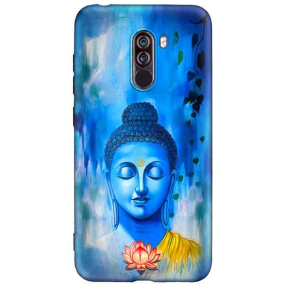 Beautiful Buddha  POCO F1 Premium Embossed Mobile cover