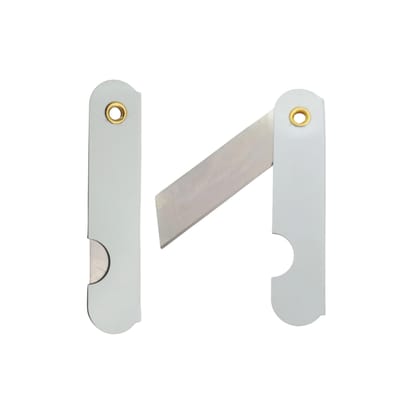 Manual Folding Pocket Knife (Pack of 4) � 15 cm Stainless Steel Blade � Premium White Handle � Foldable Utility Tool for Kitchen, Travel, Camping, and Office Use Manual Folding Pocket Knife (Pack of 4) � 15 cm Stainless Steel Blade � Premium White Handle � Foldable Utility Tool for Kitchen, Travel, Camping, and Office Use