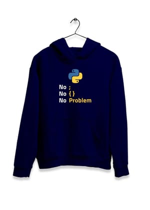 Python Programmer Hoodie-Navy Blue / S