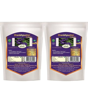 Biotic Shankhpushpi Powder (Convolvulus Pluricaulis) Powder 200 gm Pack of 2
