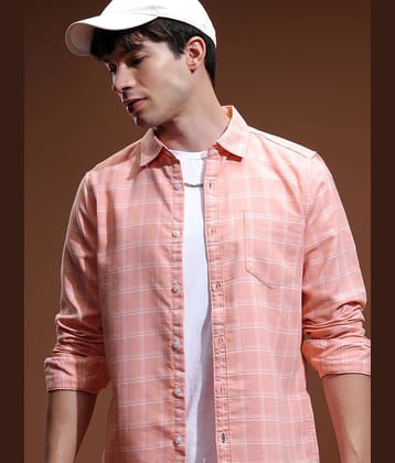 Highlander 100% Cotton Slim Fit Checks Full Sleeves Men's Casual Shirt - Multicolor ( Pack of 1 )