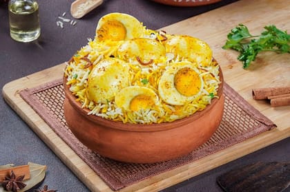 Egg Biryani - Serves 1.