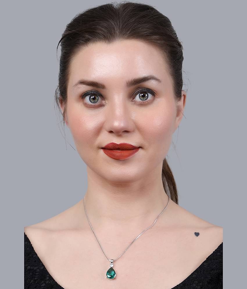 Sunhari Jewels Green Pendant ( Pack of 1 )