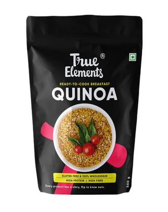 True Elements Certified Gluten Free Quinoa High Fibre, Quinoa Seeds, 100% Wholegrain Cereal, 500G