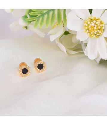 Thrillz Earrings For Women Gold Plated Roman Design Stainless Steel Stud Earrings For Men Boys