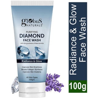 Globus Naturals Revival Diamond Face Wash Enriched with Niacinamide For Boosting Shine  Fighting Signs Of Aging Natural  Ayurvedic Formula Chemical Free Suitable For All Skin Types 100 ml