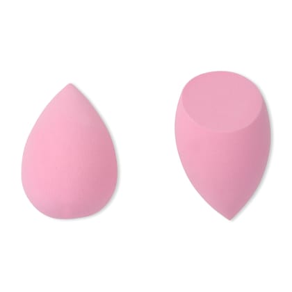 BUNGALOW BEAUTY Makeup Blender Sponges| Foundation Blender Sponge | Easy to clean I Latex-free Sponge I Suitable for Sensitive Skin | Pink| Teardrop Shape| Set of 2