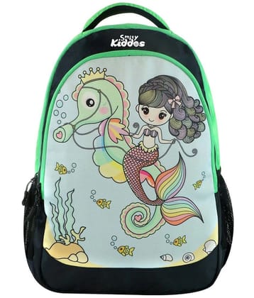 smilykiddos bag 25 Ltrs Green Polyester College Bag - Green