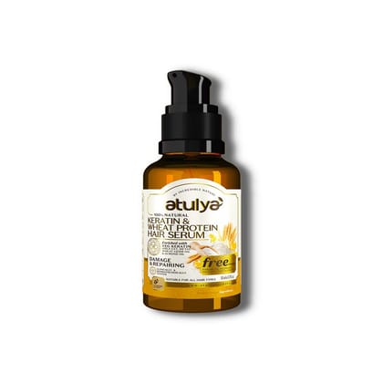 Atulya Keratin & Wheat Protein Hair Serum | Repairing Hair -  50ml