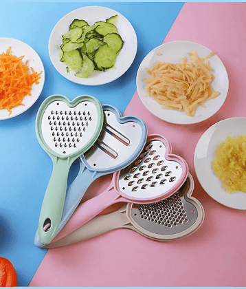 VillWin Stainless Steel Cheese Grater,Vegetable Grater,Fruit Grater,Slicer ( Pack of 1 ) - Multicolor