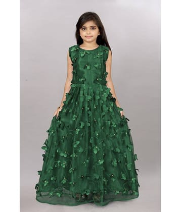 Apnisha Net Gown For Girls ( Pack of 1 , Purple )