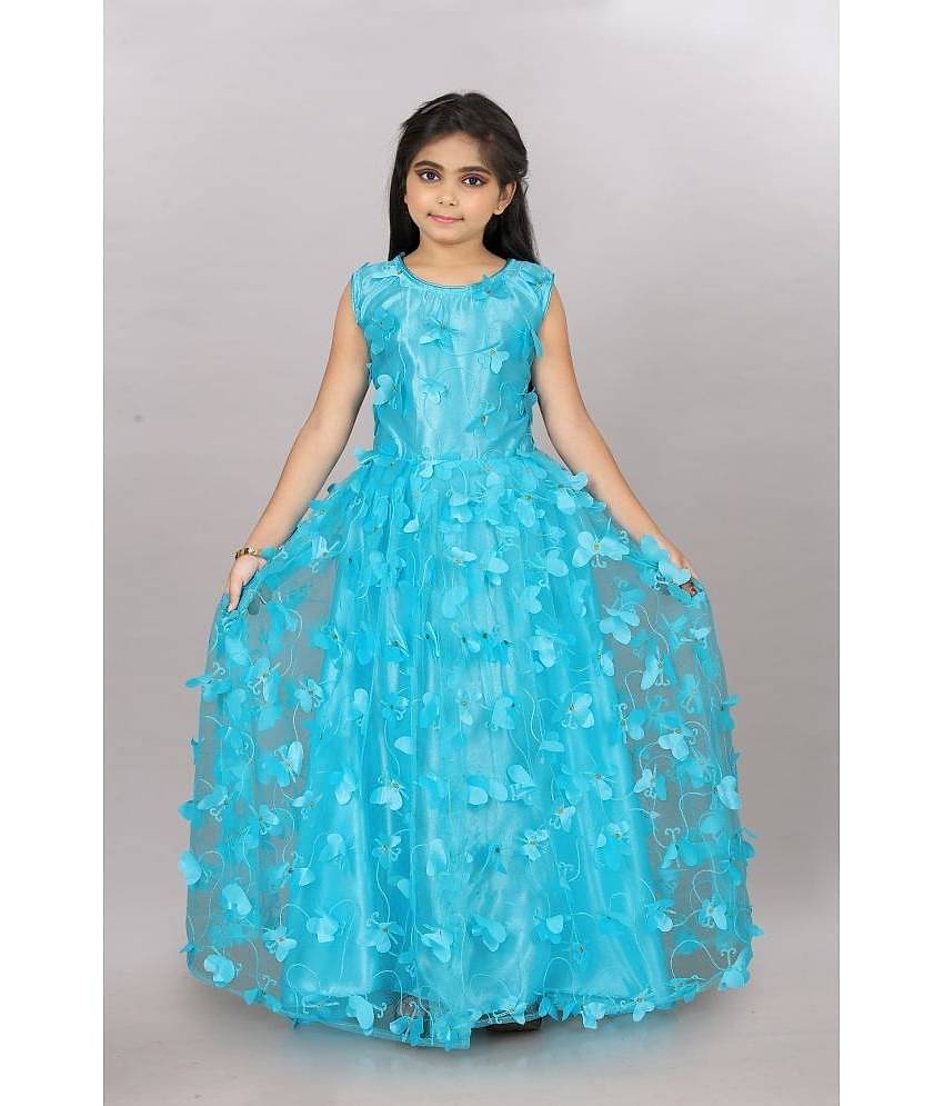 JULEE Net Gown For Girls ( Pack of 1 , Magenta )