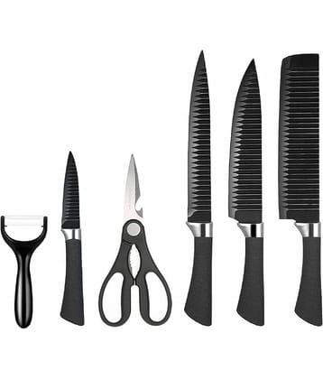 RIVERNEST Multicolor Stainless Steel Knife Set Blade Length 8 cm ( Pack of 1 )