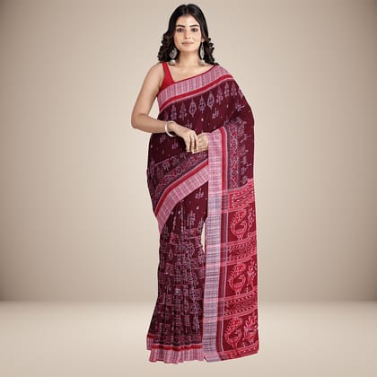 Handwoven Sambalpuri Cotton Saree Handwoven Sambalpuri Cotton Saree