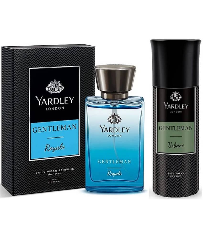 Yardley London - ROYALE PERFUME 50ML ,  URBANE DEODORANT 150ML Eau De Parfum (EDP) For Men 200 ( Pack of 2 )