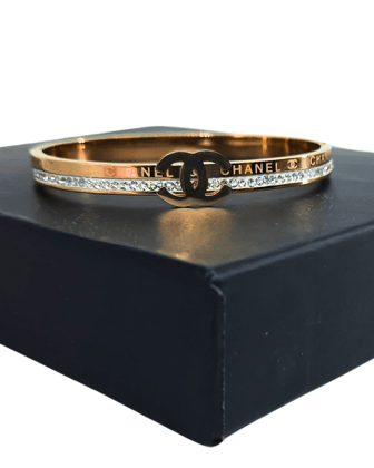Copper Gold Stainless Steel Anti Tarnish Kada, Size: Free Size