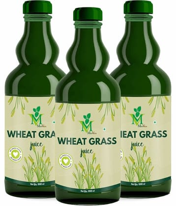 Wheat Grass sugar free Juice Pack of 3 - 1000ml