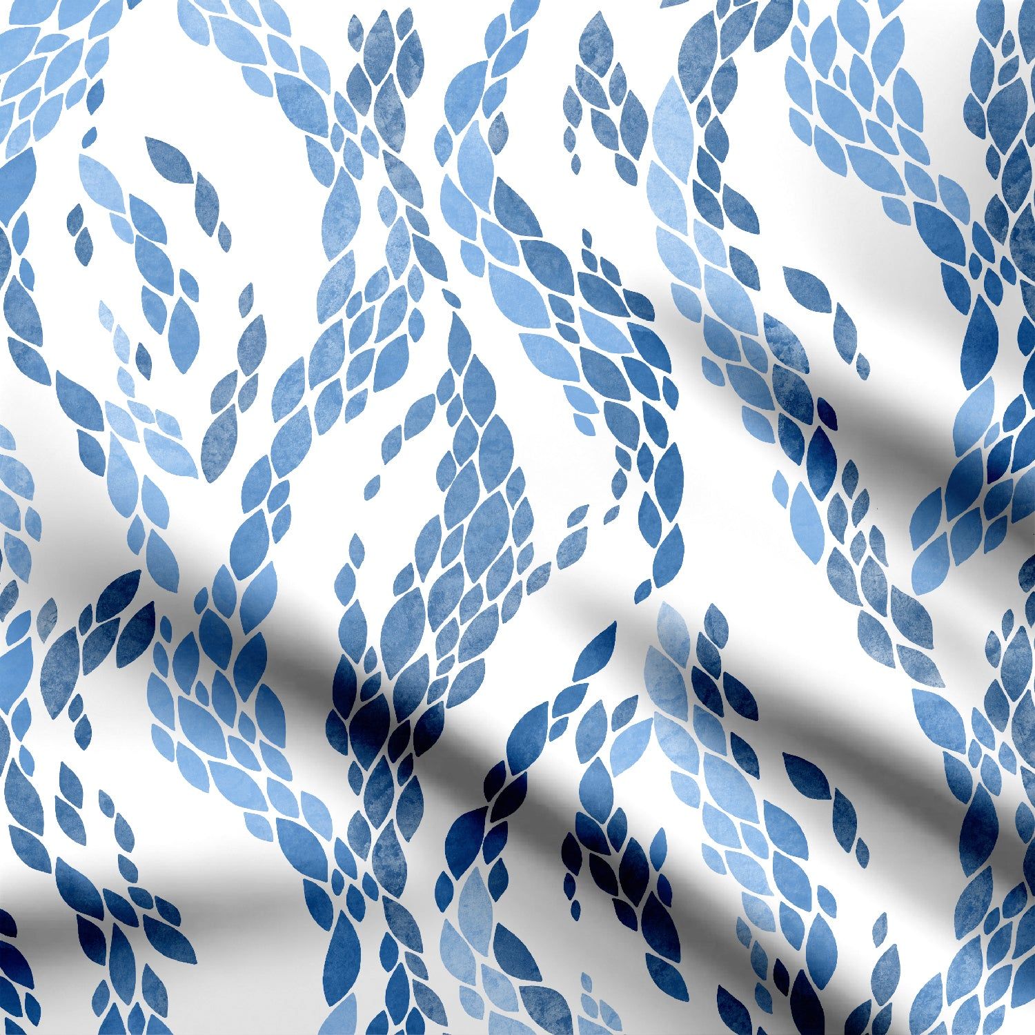 Indigo Waves-Cotton