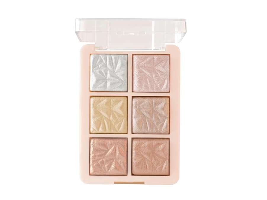 MARS Glowzilla Palette 6 Shade Long Lasting Illuminating Highlighter 12g - Shade-01