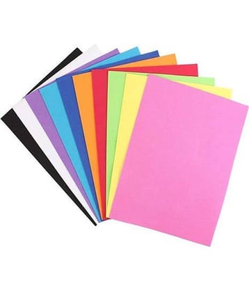 Eclet 20 pcs Color A4 Medium Size Sheets (5 colour X 4 Sheet) Art and Craft Paper Double Sided Colored