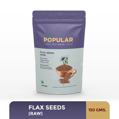 Popular Essentials Fit Eats Flax Seeds, 100gm