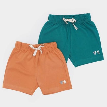 Showering Love Unisex Shorts (Pack of 2)-0-2 M / Multicolor