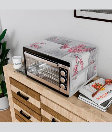 Generic Single PVC Gray Microwave Oven Cover - 20-22L