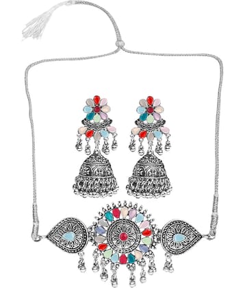 Sunhari Jewels Multicolor German Necklace Set ( Pack of 1 )