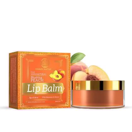 Khadi Natural Peach Lip Balm - 5gm Khadi Natural Peach Lip Balm - 5gm