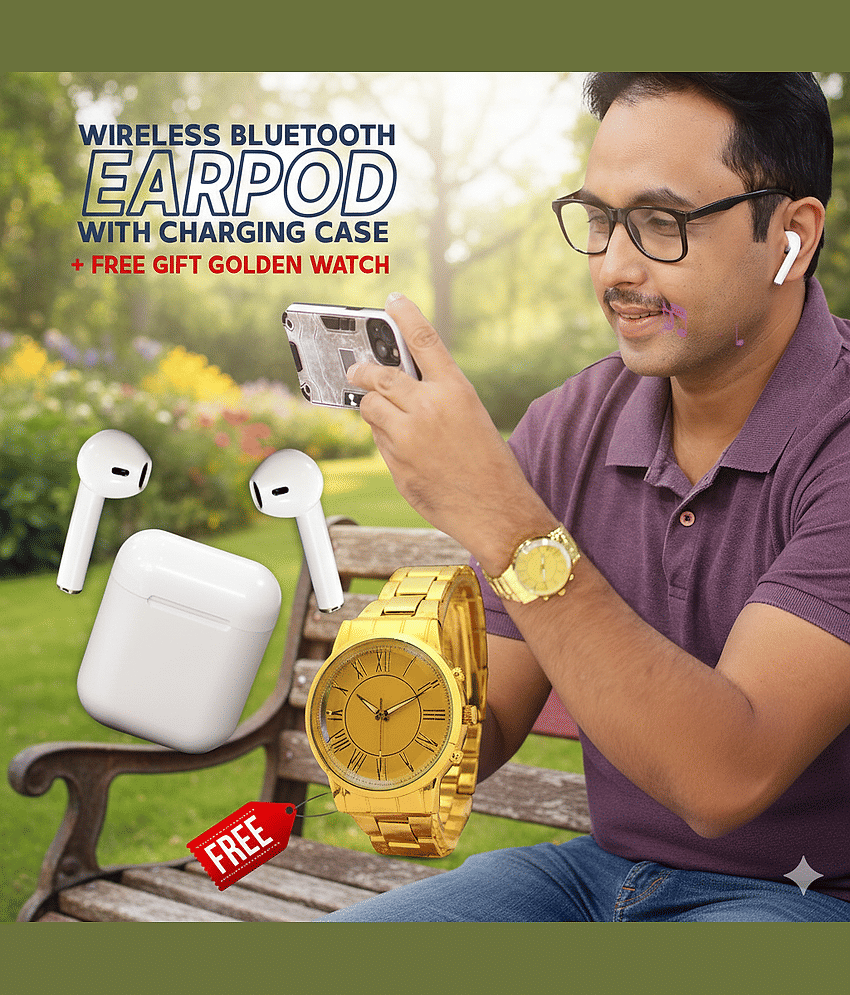Fadiso Fashion Gold Stainless Steel Analog Men's Watch